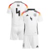 Conjunto (Camiseta+Pantalón Corto) Alemania Tah 4 Primera Equipación Euro 2024 - Niño